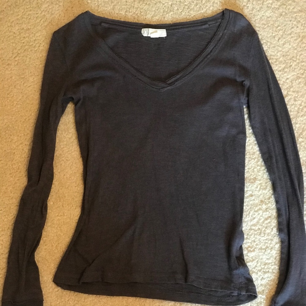 Forever 21 Grey V-Neck